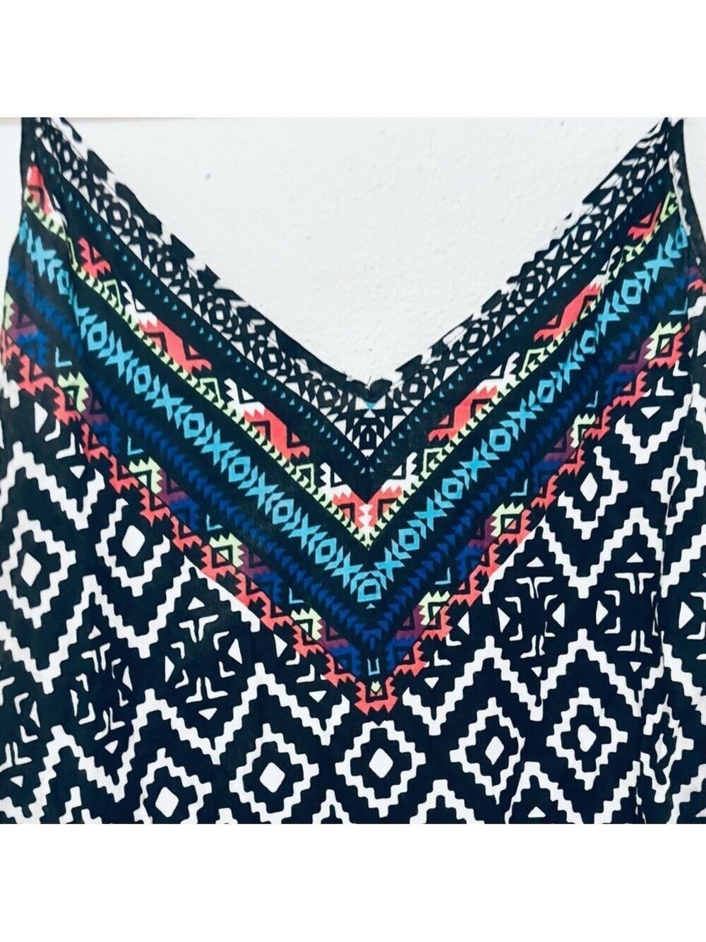 Black and White Tribal Romper Size S - Picture 3 of 10